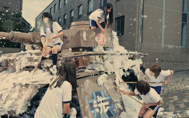 Live Action “Girls Und Panzer”? Girls Dance And Wash a Tank in Promotional Video For Upcoming Movie