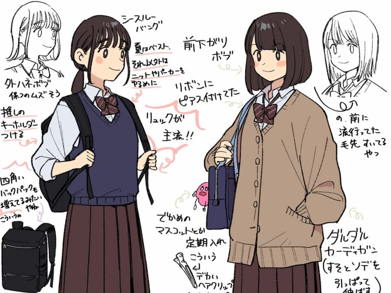 Japanese school uniforms then and now