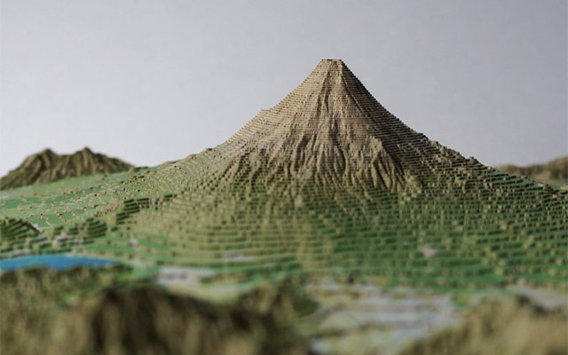 Create Models Of Realistic Japanese Mountains – All This Detail And You Can DIY!