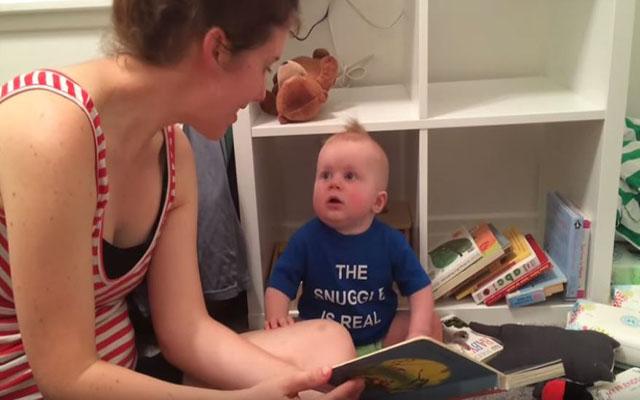 This Baby Just Can’t Handle The End Of Story-time!  His Sad Reaction To Finishing A Book Is Priceless.