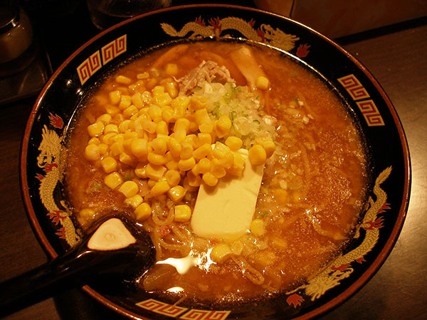 Butter corn ramen - most of Japan's dairy comes from the island