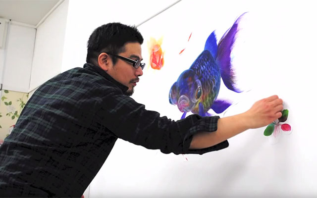 Saved By Goldfish, Now He’s A “Goldfish Artist”