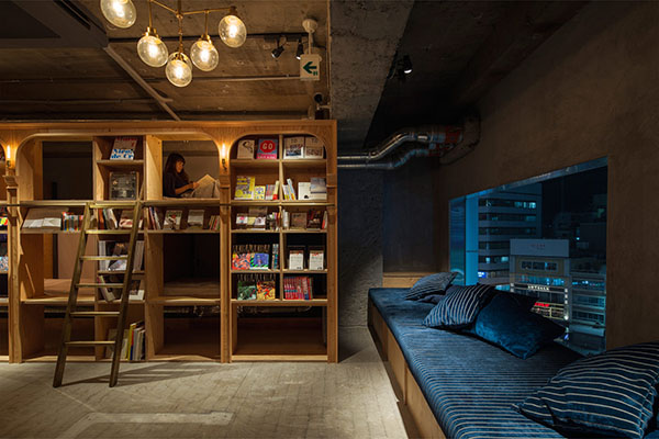Snug Yourself Into This Comfy Bookshelf-Style Hostel In The Heart Of Tokyo