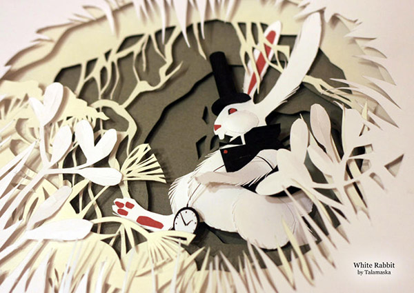 Paper Artist Shows Her Obsession With Alice In Wonderland