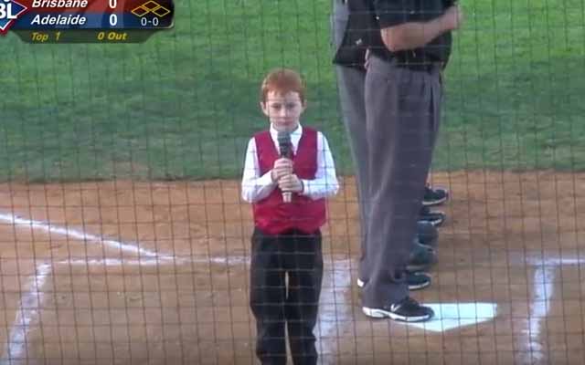 7-Year-Old Boy With Bad Case Of Hiccups Still Powers Through National Anthem