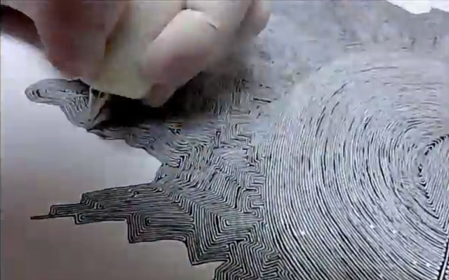 Dedicated Japanese Artist Spent 6 Months Drawing A Giant, Convoluted Maze