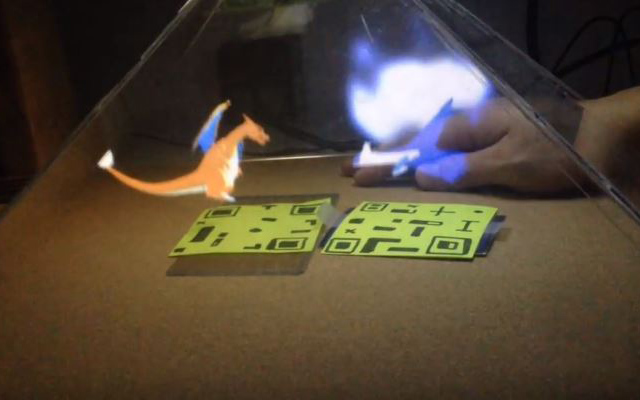 This Dude Made An Awesome Pokemon Hologram Rig With Image Tracking