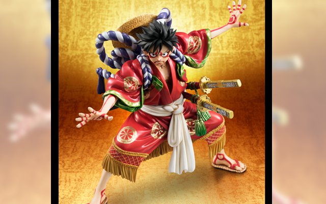 New Gear-UP? One Piece Luffy In Kabuki Dress With 2 Katanas