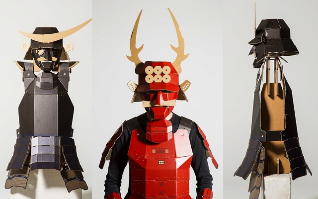 Turn The Whole Family Into A Samurai Clan With Cardboard Samurai Armor!