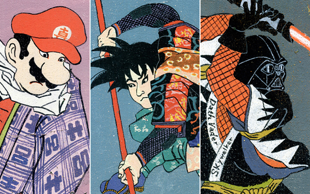 Artist Reimagines Pop Culture Favorites As Warriors In Ukiyoe Paintings