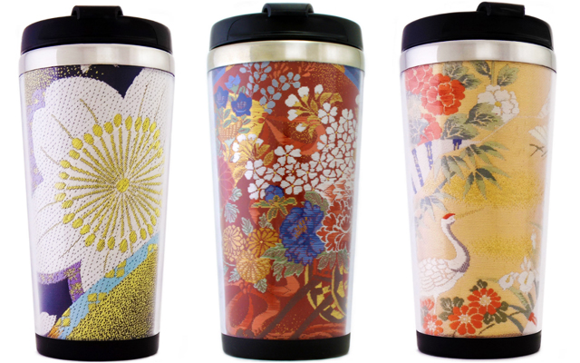 Take Your Coffee To Go In Exquisite, One-Of-A-Kind Kimono Tumblers