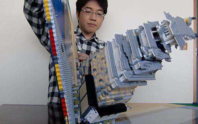 This Man’s Mind-Blowing LEGO Pop-Up Book Of Himeji Castle Is A Folding Beauty