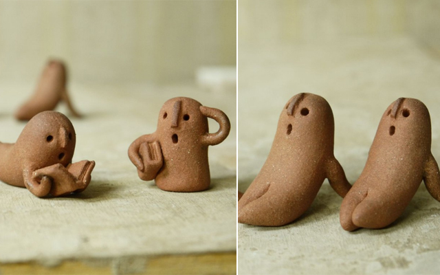 Historical Clay Haniwa Transformed Into Playful Figures By Japanese Potter
