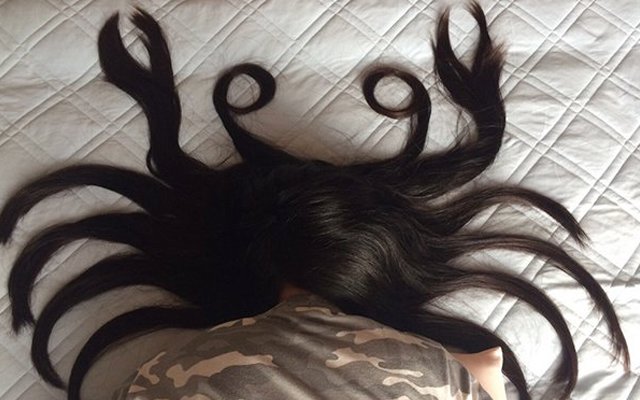 Little Sis Won’t Wake Up In The Morning, So Her Hair Gets Turned Into Art