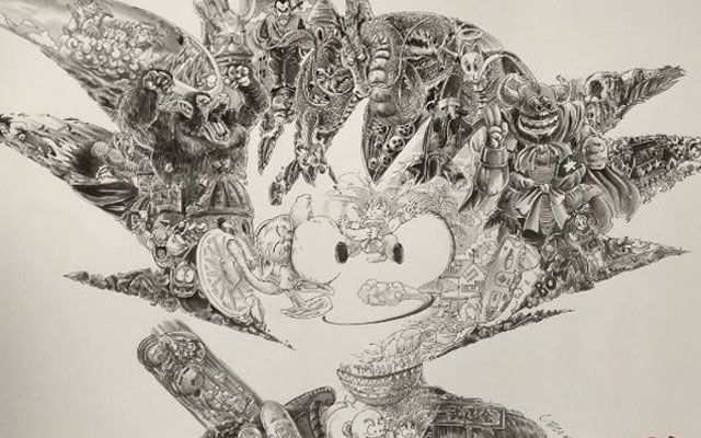 Incredibly Detailed Dragon Ball Art Fits The Iconic Series Inside Goku