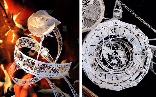 Unbelievable 3D Paper Art Created With Just One Piece Of Paper