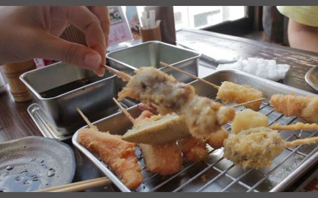 Osaka’s Famous Deep Fried Skewers–Kushikatsu