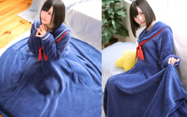 Wear A Kotatsu And Be A Japanese School Girl At The Same Time With Sailor Kotatsu Pajamas