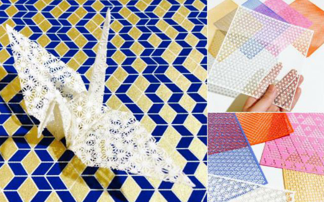 Laser-Cut Origami Paper Featuring Traditional Japanese Motifs Make Even More Beautiful Designs