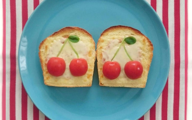 Kawaii “Cherry Toasts” Are Making Their Way To Japanese Instagrammers’ Breakfast Tables