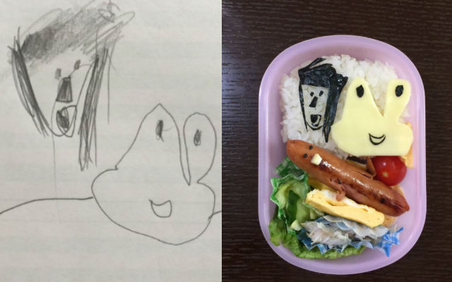 Awesome Dad Turns His Daughter’s Doodles Into Adorably Accurate Bento