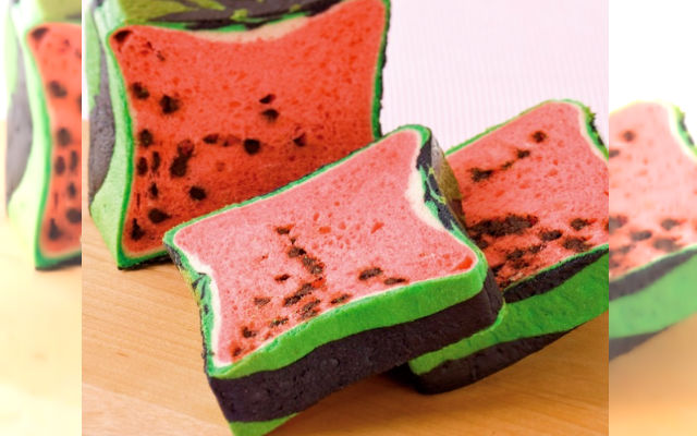Have Breakfast With A Fruity Twist With Bread Loaves That Look Like Watermelons