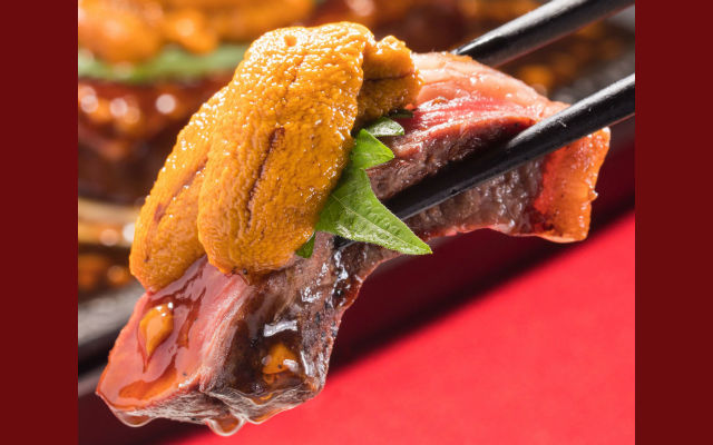 Japanese Family Restaurant Offers Up Loaded Servings Of Uni and Steak Combo Plates