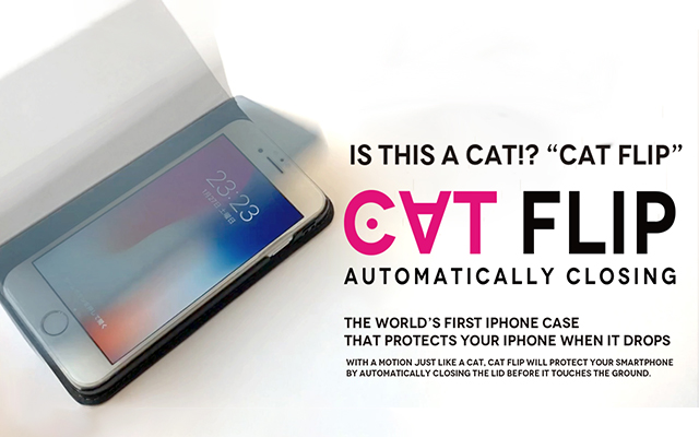 Sayonara Broken iPhone Screens: “Cat Flip” Case Automatically Closes Lid If Dropped