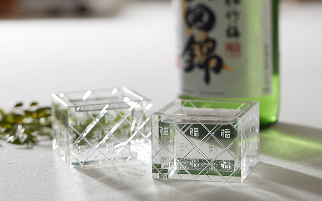 Sample Sakes And Laser-Etch Your Own Stylized Kanji Monogram On A Crystal Sake Cup