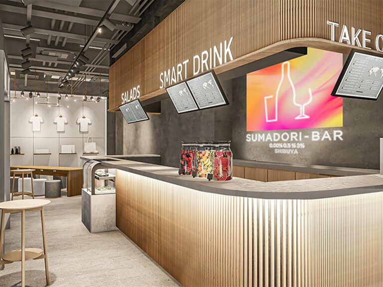 SUMADORI-BAR SHIBUYA serves non- and low-alcoholic drinks and mocktails with flair