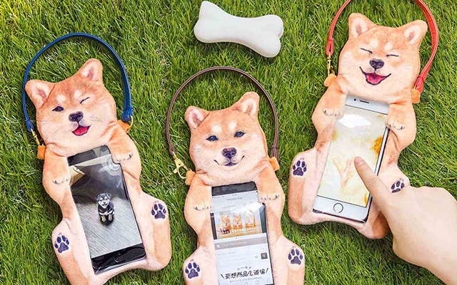 Shiba Inu Smartphone Pouches Let You Simulate Rubbing A Doggy Belly On Your Phone