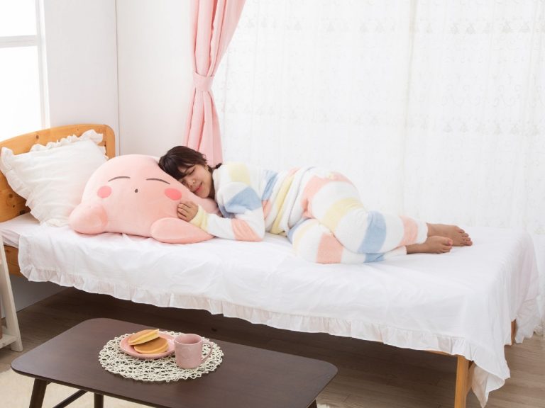 Giant sleepy Kirby plushie is your new work-from-home cuddle buddy