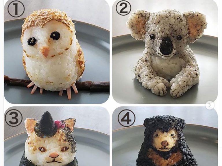 Japanese food artist creates realistic animals, even “Demon Slayer” characters out of rice balls