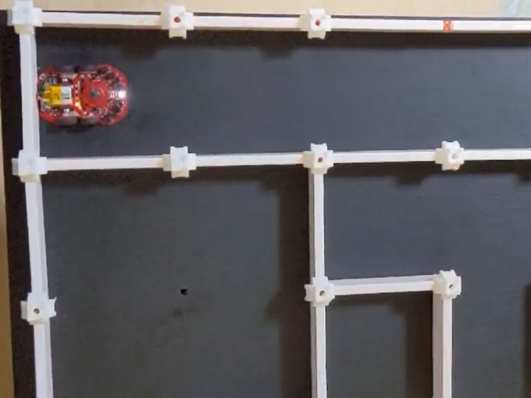 Japanese micromouse robot weaves with ease through complex maze in seconds