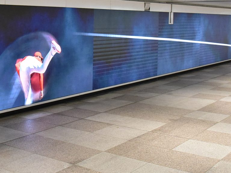 150 feet of Shotime! Shohei Ohtani springs into action on giant video wall in Shinjuku Station