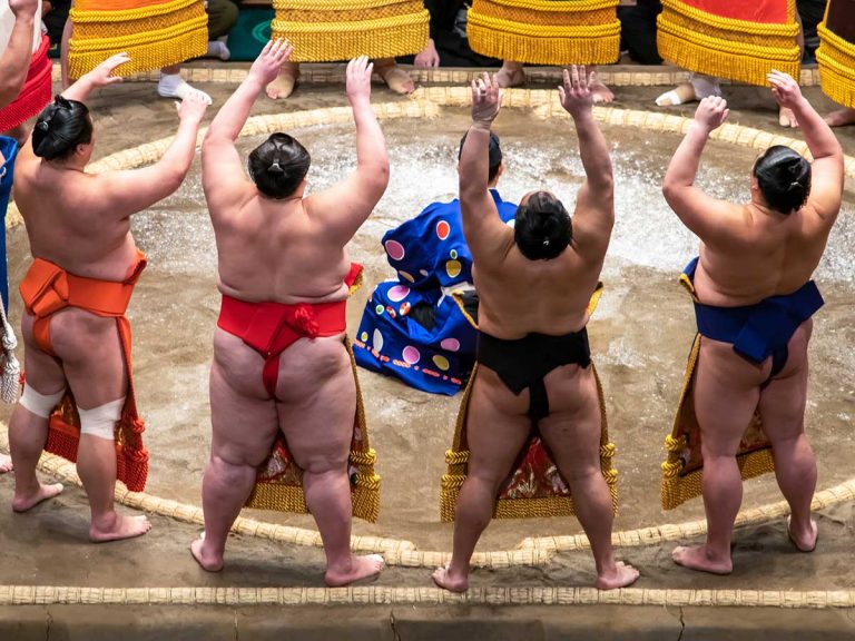 Sumo wrestlers soak in your teacup with cute tea bags sold by Japan Sumo Association
