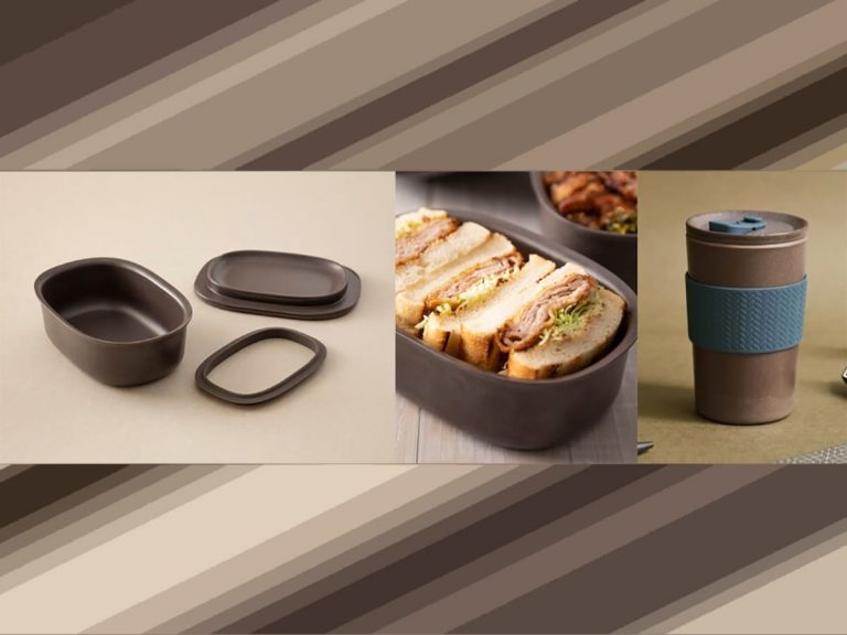 Good Good Mart sells eco-friendly bento boxes & tumblers made of bamboo dust & coffee grounds