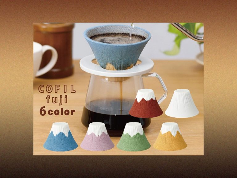 Enjoy Mt. Fuji, save money and trees with color ceramic coffee filters, an industry first
