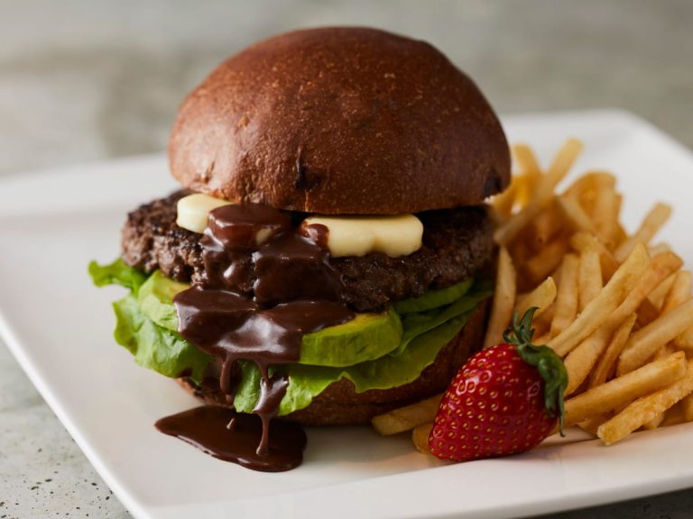 Japan’s valentine’s burger captures the mood with a combination of chocolate and meat juice