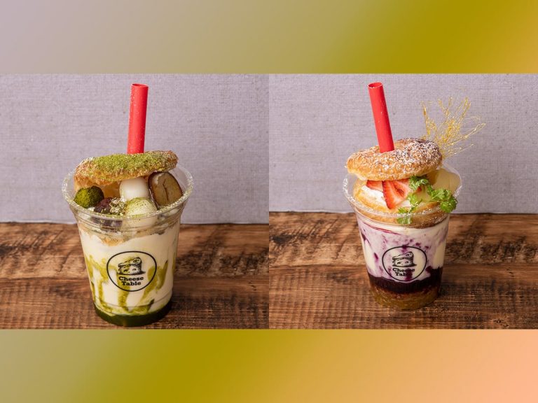 CheeseTable’s “drinkable cheesecake” line gets “millefeuille pie” versions in matcha and berry