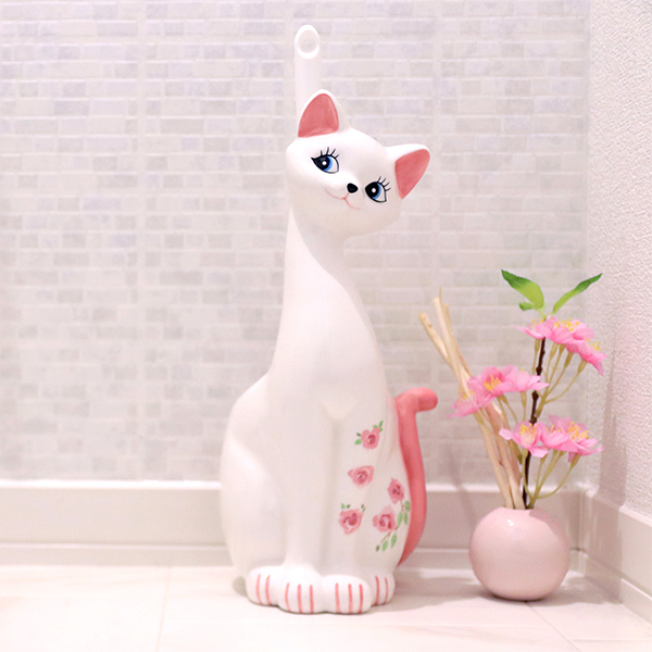 MEIHO Cat Toilet Brush Black cat Japan F/S