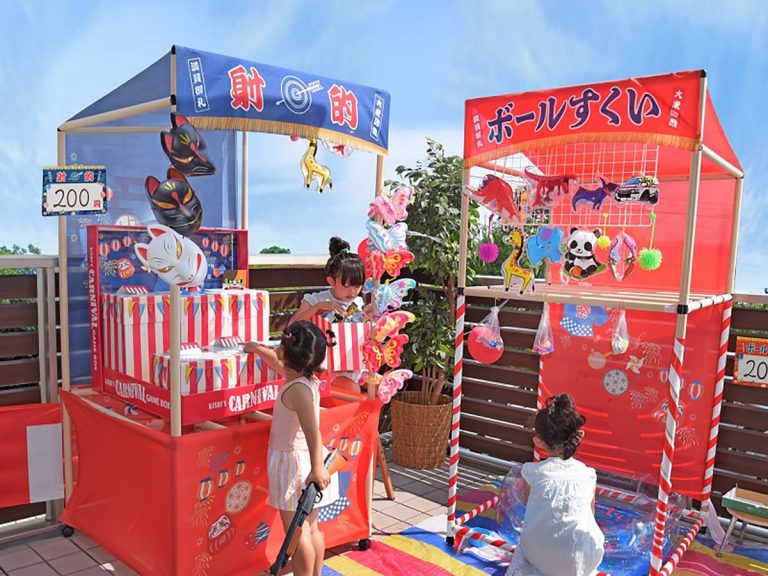 Create your own little Japanese festival with easy-build game stall kits