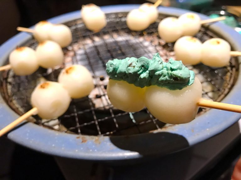 Enjoy all-you-can-eat dango with limited edition chocolate mint toppings this summer