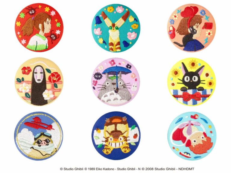 Studio Ghibli adds 6 new designs to embroidery brooch collection