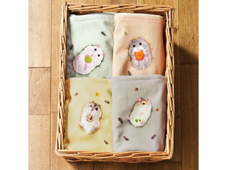 Cutify your skincare routine with these adorable hamster face-towels