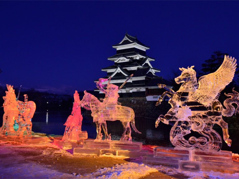 Matsumoto Illuminations shine a winter limelight onto the Ice Carving Festival of 2022
