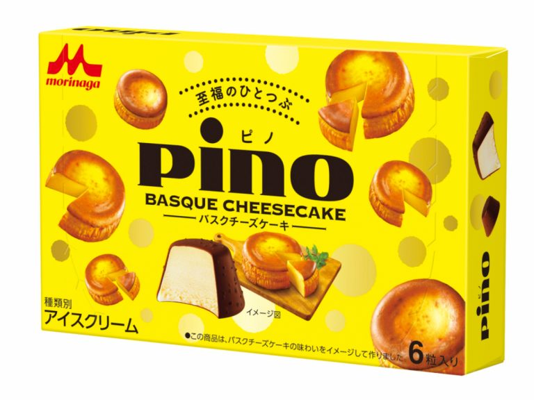 Pino adds Basque Cheesecake flavour to their bite-sized ice cream range