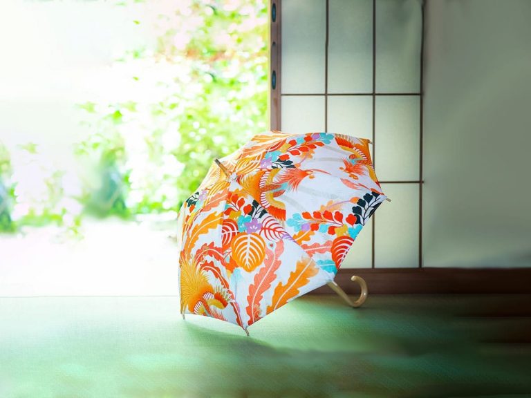 Japanese service upcycling vintage kimonos into one-of-a-kind parasols now available online