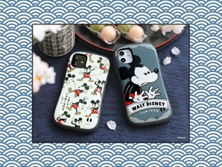 Unique Iphone cases feature Mickey Mouse in kabuki actor Ukiyo-e woodblock print style