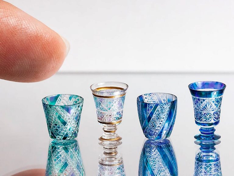 It’s hard to believe these beautiful Japanese glasses are miniatures